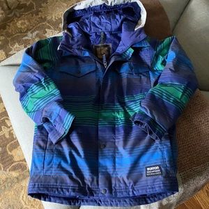 Boys Burton Ski Jacket, Excellent Condition, Blue Multi Size M-Approx 10 years